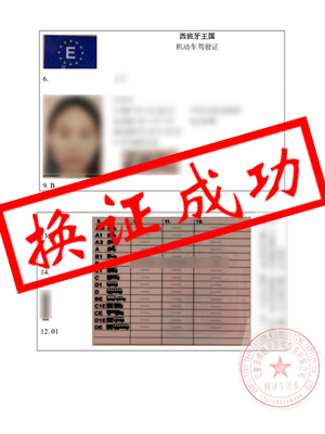 西班牙驾照翻译中文-恭喜阜阳王女士成功换领国内驾驶证